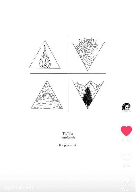 Water Earth Tattoo, Earth Element Tattoo, Earth Tattoo Ideas, Fire Triangle, Ink Tattoo Design, Children's House, Red Tattoo Ideas, Globe Tattoos, Red Ink Tattoo