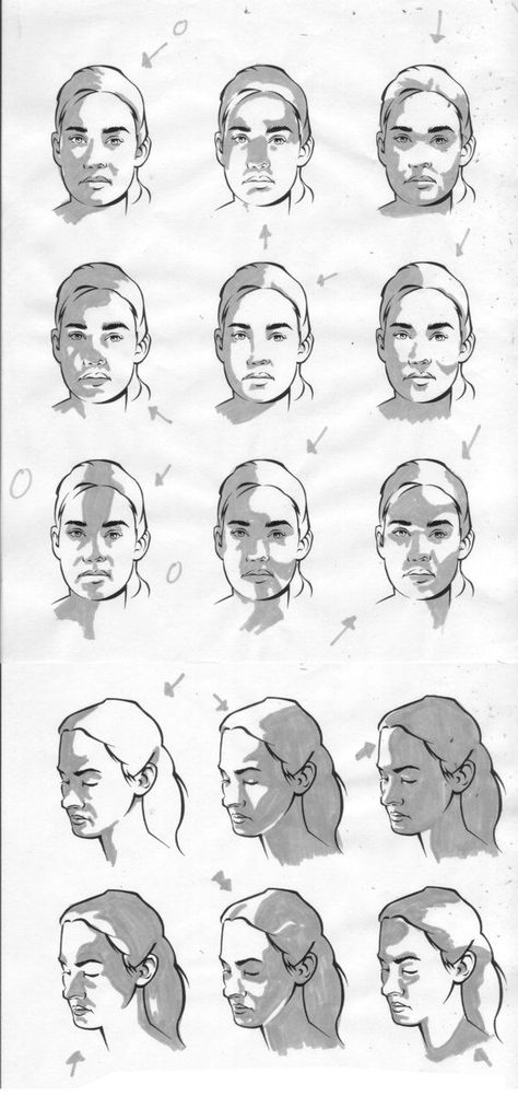 Female facial light study by CharlieKirchoff on deviantART Light Study, Drawing Faces, Drawing Studies, Foto Tips, Art Instructions, Drawing Lessons, 영감을 주는 캐릭터, Character Design References, Facial Expressions