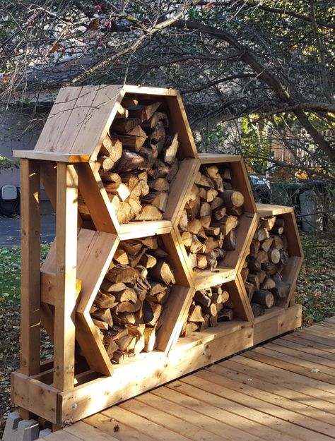 Palette Firewood Storage, Wood Storage Fire Pit, Camping Wood Storage, Wood Storage Indoor Built In, Unique Wood Storage, Unique Firewood Storage Outdoor, Corner Firewood Storage, Diy Wood Pile Firewood Storage, Indoor Wood Storage Ideas Diy