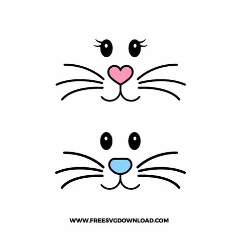 Easter Svg Files, Face Template, Bunny Face, Easter Art, Easter Crafts Diy, Bunny Svg, Bunny Crafts, Easter Svg, Diy Mask