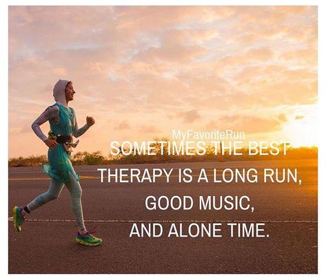 Sometimes the best therapy is a long run, good music and alone time. Running Is My Therapy Quotes, Running Therapy Quotes, Long Run Quotes, Nike Running Quotes, Short Running Quotes, Running Quotes Funny, 90s Playlist, Inspirational Running Quotes, Running Motivation Quotes