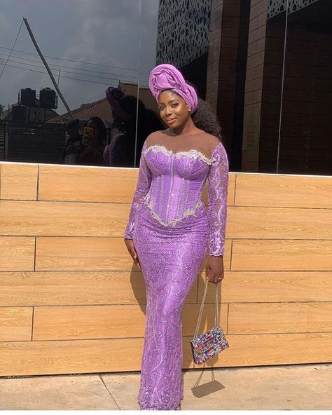 Lace Dress Styles For Weddings, Owanbe Styles For Lace, Gown Dress For Women, Lace Gown Dress, Lace Asoebi Styles, Latest Lace Styles, Lace Styles For Wedding, Nigerian Lace Dress, Aso Ebi Dresses