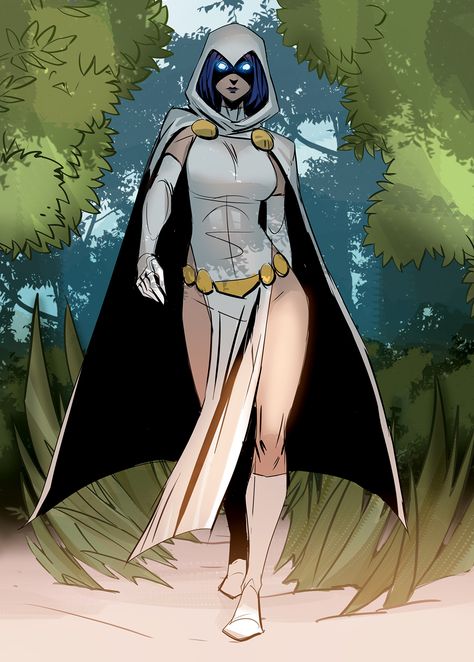 Old Teen Titans, Raven Comics, Marvel Female Characters, Teen Titans Fanart, Dc Cosplay, Dc Icons, Raven Teen Titans, Arte Dc Comics, Dc Comics Artwork