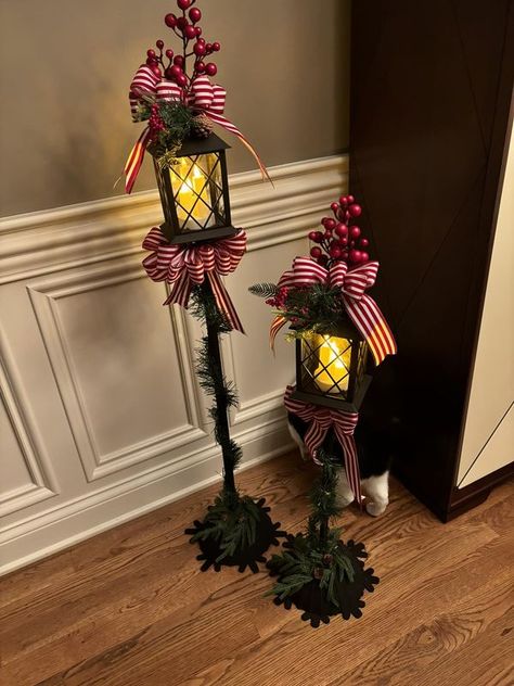 Homemade Lanterns Diy, Dollar Tree Christmas Lanterns Diy, Dollar Tree Lanterns Diy, Christmas Lanterns Diy, Homemade Lanterns, Dollar Tree Crafts Diy, Lanterns Diy, Diy Christmas Gifts For Friends, Diy Lantern