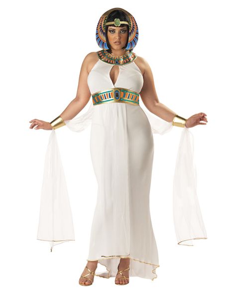 Womens Goddess of the Nile Plus Costume Vibrant shades of blue, orange, purple and gold accents this stunning white gown. Inspired by Cleopatra, the Women's Goddess of th Goddess Costume Diy, Plus Size Fancy Dresses, Diy Princess Costume, Egyptian Goddess Costume, Plus Size Costume, Greek Goddess Costume, Plus Size Halloween Costume, Plus Size Costumes, Goddess Costume