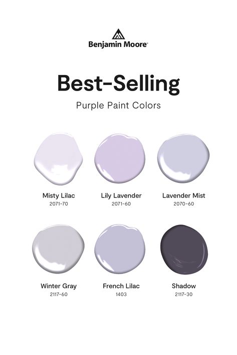 Most Popular Purple Paint Colors, Purple Office Paint Colors, Violet Grey Color, Lavender Wall Paint Living Room, Bedroom Paint Colors Purple Gray, Light Purple Grey Paint, Grayish Purple Paint Bedroom, Purple Paint Shades, Best Purple Bedroom Paint Colors