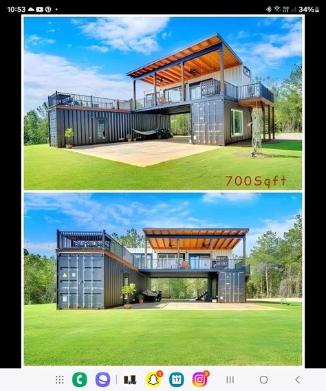 Container Homes Ideas Design Two Story, Off Grid Shipping Container Homes, Container House Design Budget, Connex House, Shipping Container Floor Plans, Storage Container Homes Plans, Container Homes Ideas Design, One Story Barndominium, Floor Plans One Story