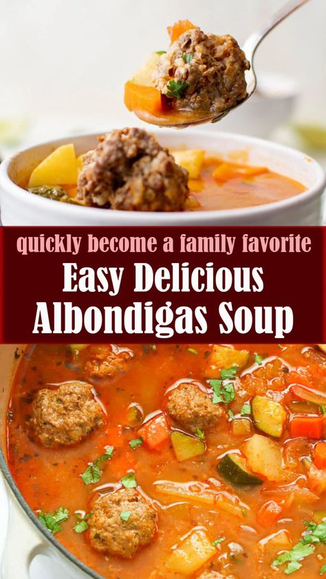 Easy Albondigas Soup Recipe ��– Reserveamana Abondagus Soup Recipe Easy, Easy Albondigas Soup Recipe Simple, Albondigas Soup Recipe Mexican Easy, Abondagus Soup Recipe, Easy Albondigas Soup Recipe, Abondagus Soup, Easy Albondigas Soup, Albondigas Soup Recipe Mexican, Potatoes And Zucchini