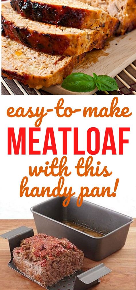 Meatloaf Cake, Meatloaf Pan, Perfect Meatloaf, Baked Meatloaf, Toaster Oven Recipes, How To Cook Meatloaf, Pan Recipes, Pan Bread, Loaf Pan