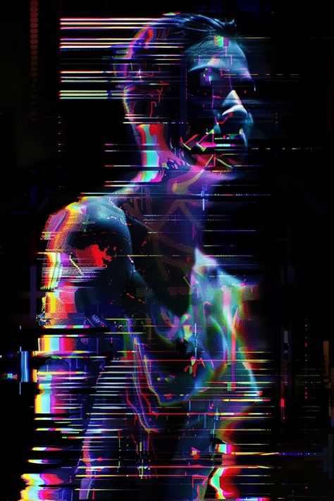 Cyberpunk Glitch, Tech Noir, Pixel Sorting, Inspirational Digital Art, Hyper Realistic Paintings, Human Form, Nft Art, Graphic Design Lessons, Glitch Art