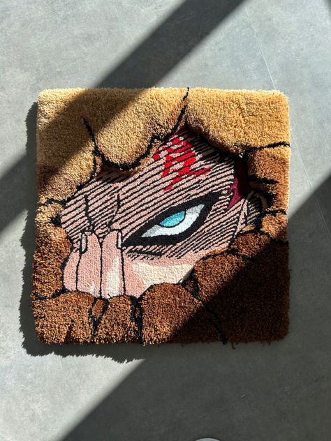 Naruto Rug, Cats In Ancient Egypt, Anime Rugs, Viking Knit Jewelry, Anime Rug, Tufting Rug, Tufting Diy, 3d Rug, Graphic Rug