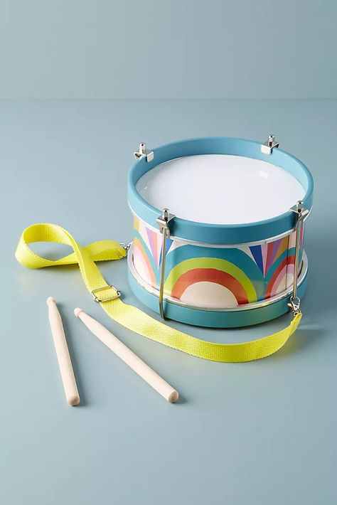 Kids Shop - Toys, Gifts, Bedding & Books | Anthropologie Homemade Drum, Daycare Supplies, Diy Drums, Llama Stuffed Animal, Toy Drum, Drums For Kids, Makeup Toys, Toy Piano, Five Little Monkeys