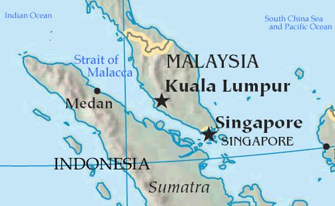 Strait of Malacca Strait Of Malacca, Joining The Navy, South China Sea, Pacific Ocean, Kuala Lumpur, Indian Ocean, Geography, Places Ive Been, Singapore