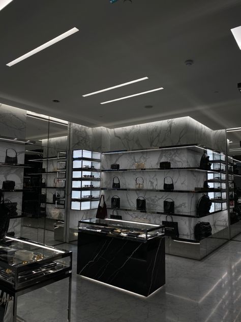 Ysl Store, Bag Boutique, Lounge Interiors, Door Design Interior, Store Design Interior, Store Interior, Luxury Closet, Luxury Interior Design, Door Design