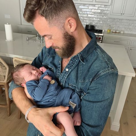 Nikki Bella Says She Doesn't 'Have Any Help' with New Son as Artem Chigvintsev Returns to DWTS Artem Chigvintsev, Nikki And Brie Bella, Brie Bella, Bella Twins, Nikki Bella, Holding Baby, Baby Brother, Dance Competition, Good Morning America