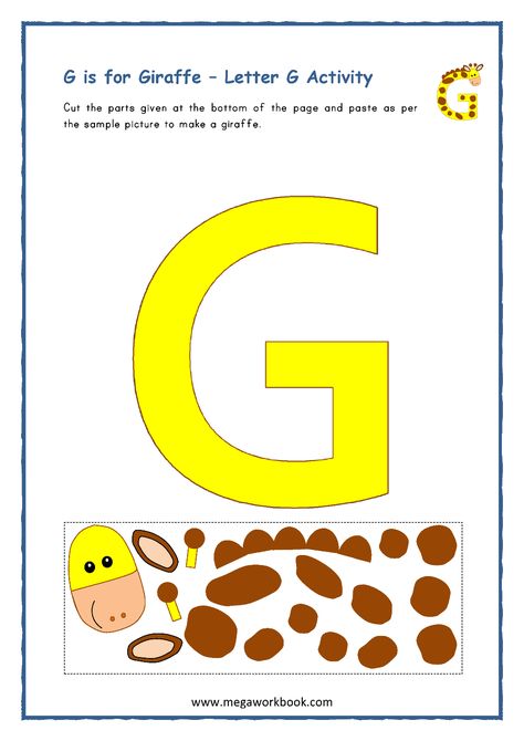 G Letter Activities For Preschool, G Worksheet, Letter G Crafts For Preschool, G Is For Giraffe, Letter G Activities For Kindergarten, Letter G Activity, Letter G Worksheet, G Activities For Preschool, Letter G Crafts For Toddlers