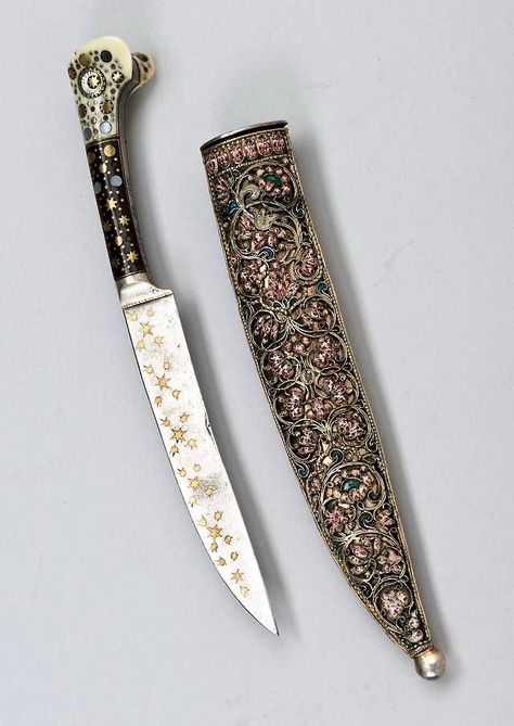 Twitter Small Knife, Pretty Knives, The Ottoman Empire, Dagger Knife, Ottoman Empire, 18th Century, Mother Of Pearl, Bones, Ottoman