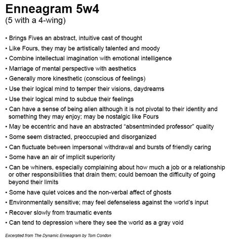 Enneagram 5w4 (Five with a Four-wing) by Tom Condon Accurate statement is accurate 5w6 Enneagram, 5w4 Enneagram, Enneagram 5w4, Infj 4w5, Type 5 Enneagram, Enneagram 5, Intp Personality Type, Infj Type, Intj And Infj