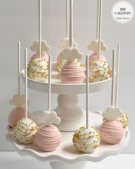 Elephant Treat Table, Over The Moon Treat Table, On Cloud 9 Desserts, Cloud Theme Cake Pops, Cloud Baby Shower Dessert Table, Cloud 9 Cake Pops, Cloud Theme Treats, Cloud Themed Snacks, Over The Moon Cake Pops