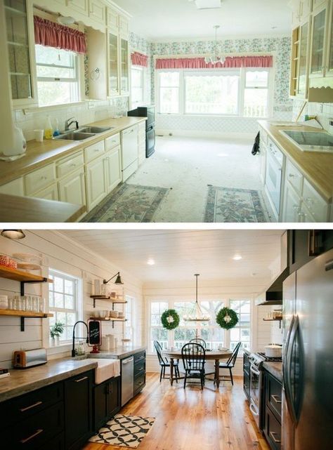 Love the look of the kitchens on Fixer Upper? Get the look in your own home with these 6 Design Elements of a Fixer Upper Kitchen featured on Remodelaholic.com Fixer Upper Kitchen - Season 3, Magnolia House Magnolia Bed And Breakfast, Magnolia House, Fixer Upper Kitchen, After Pictures, Magnolia Homes, Before And After Pictures, Joanna Gaines, Home Reno, Fixer Upper