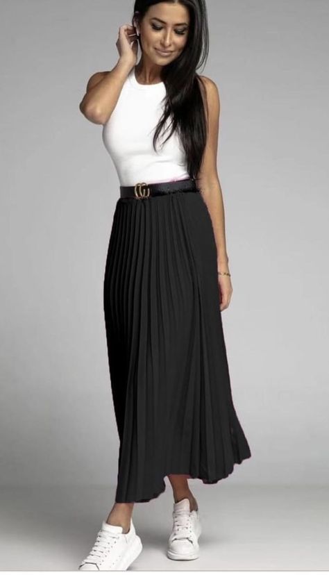 Lange Rok Outfit, Midi Rok Outfit, Fall Maxi Skirt Outfits, Fall Maxi Skirt, Rok Outfit, Pleated Skirt Outfit, Look Legging, Fall Maxi, Maxi Skirt Outfits