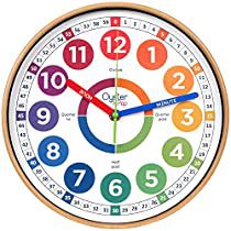 Classroom Clock, Teaching Clock, Learning Clock, Bilik Permainan, Kids Wall Clock, Learn To Tell Time, Bedroom Wall Clock, Teaching Time, Teaching Supplies