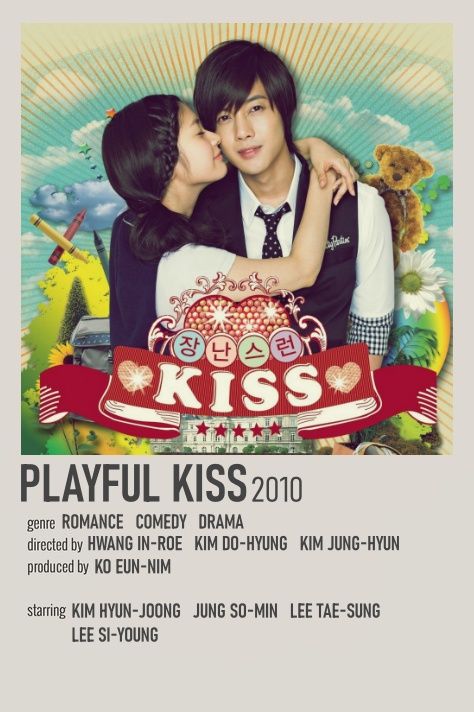 made by me :) Playful Kiss Poster, Playful Kiss Kdrama, Kiss Kdrama, Playful Kiss, Korean Drama Series, Korean Drama Tv, Good Night Love Images, Korean Drama List, Film Posters Vintage