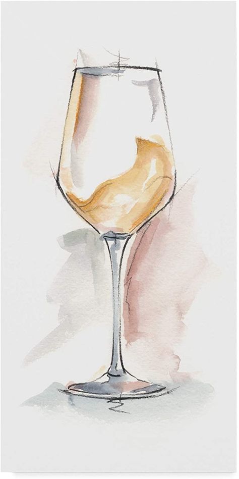 Amazon.com: Trademark Fine Art Wine Glass Study I by Ethan Harper, 24x47: Posters & Prints Wine Painting, Wine Glass Art, Wine Art, Art Print Display, Watercolor Art Lessons, Watercolor Drawing, Malbec, Trademark Fine Art, Watercolor Print