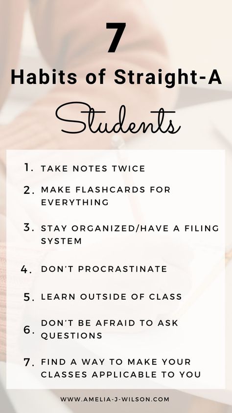 Tips For Straight A's, Tips To Get Straight A's, How To Be A Straight A Student Tips, How To Be More Productive Student, How To Be Productive In School, How To Get Straight As In School, How To Be A Straight A Student, How To Be A Good Student, Straight A Student Tips