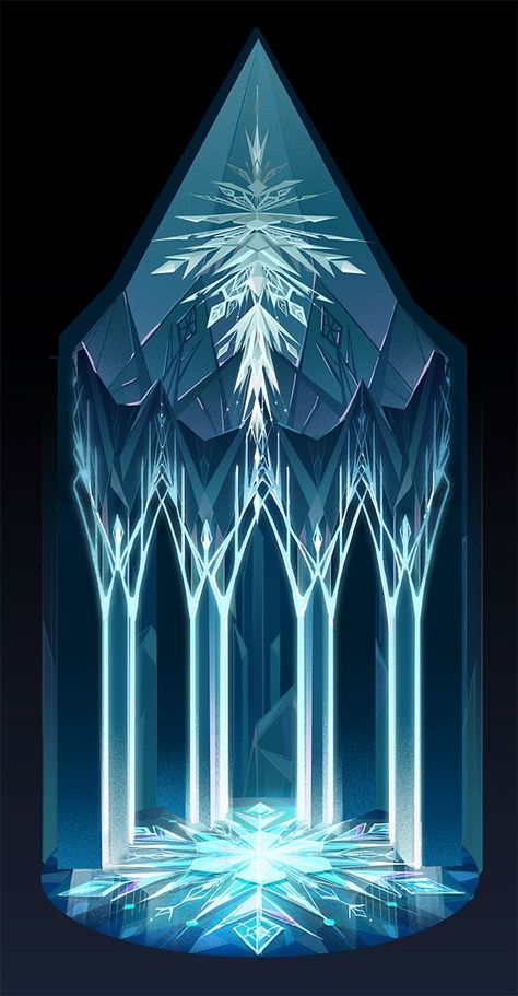 Concept Art Disney, Elsa Castle, Concept Art Landscape, Brittney Lee, Film Frozen, Frozen Castle, Deco Disney, Frozen Art, Ice Palace