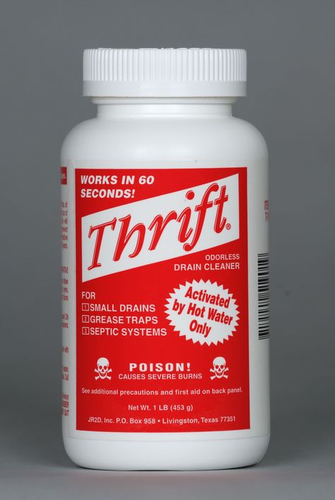 Thrift T-100 Alkaline Based  1-Pound Granular Drain Cleaner Grease Hair, Hair Soap, Cleaning Supply Storage, Sculpture Outdoor, Drain Cleaners, Drainage Solutions, Clogged Drain, Septic System, Drain Cleaner