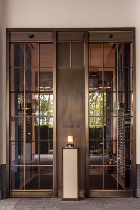 Tony Chi, Hotel Door, Hotel Entrance, Lobby Design, Entrance Design, Design Hotel, Facade Design, Hotel Lobby, Hotel Design