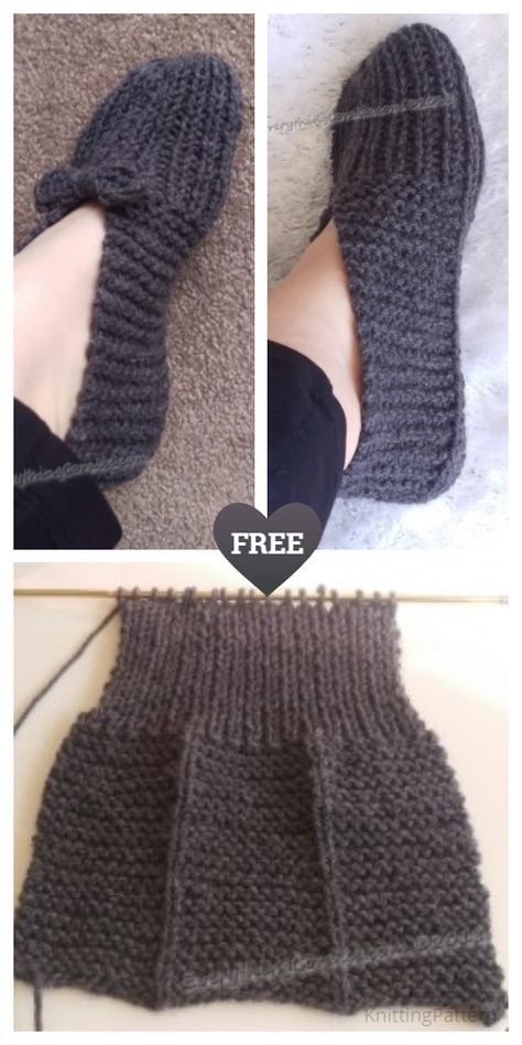 Knit Slippers Free Pattern, Easy Knitting Patterns Free, Crochet Slippers Free Pattern, Knitted Slippers Pattern, Knitting Patterns Free Beginner, Simply Knitting, Crochet Slipper Pattern, Beginner Knitting Patterns, Sock Knitting Patterns