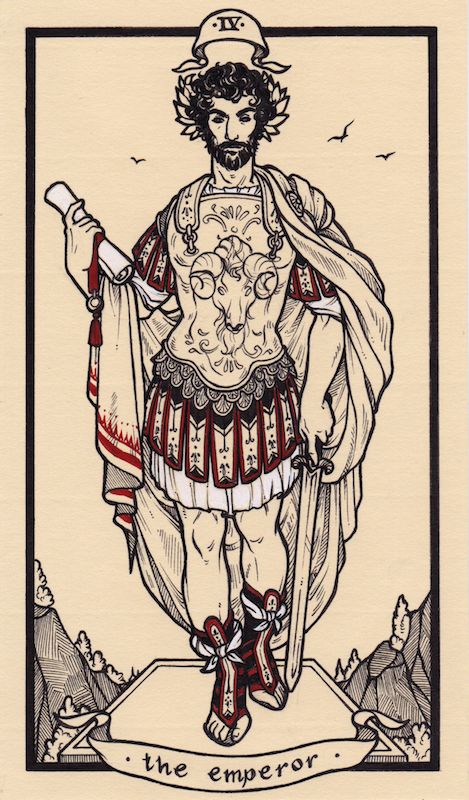 Arcana - IV The Emperor Fyodor Pavlov Tarot, Tarot The Emperor, Fyodor Pavlov, The Emperor Tarot Card, Emperor Tarot Card, Emperor Tarot, The Emperor Tarot, Tarot Tattoo, Tarot Major Arcana