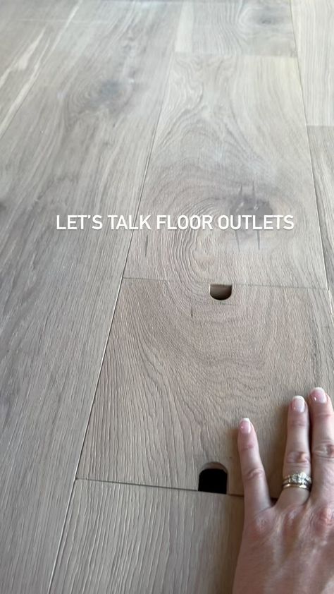 Kelly Griffiths | Save for later: this is the perfect solution for floor outlets. Don’t go for those bulky circle ones that will stand out and also not work... | Instagram Floor Outlets Living Rooms, Floor Outlets, New House Living Room, Design Building, Stenciled Floor, Building Tips, European Design, European Designs, Home Living Room