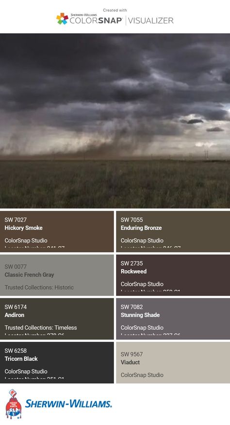 I just created this color palette with the Sherwin-Williams ColorSnap® Visualizer app on my Android phone. What do you think? You can learn more about ColorSnap Visualizer and get it on your phone free by visiting https://www.sherwin-williams.com/content/colorsnap.html. Stunning Shade Sherwin Williams, Sherwin Williams Forest Wood, Sherwin Williams Felted Wool, Sherwin Williams Color Palette, Renovation Diy, Bathroom Paint, Sherwin Williams Colors, Bathroom Paint Colors, Kitchen Bathroom Remodel