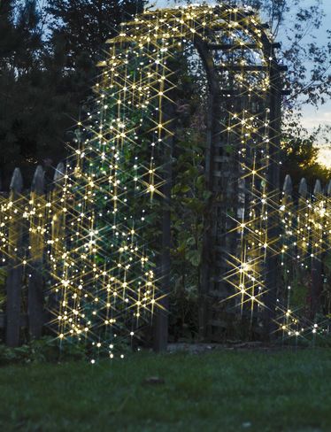 Make your yard sparkle all summer long. | 25 Clever Ways To Harness The Power Of The Sun Patio Pergola, Pretty Garden, Backyard Lighting, Led Fairy Lights, Garden Lights, Led Christmas Lights, Solar Garden, Lights Outdoor, Landscape Lighting