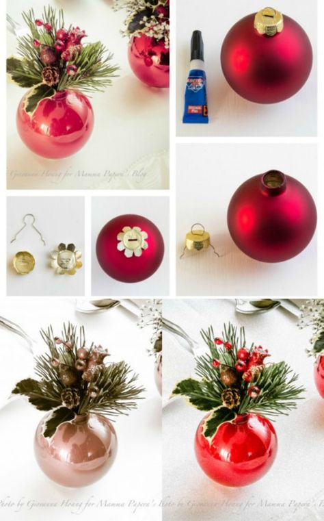 Jul Diy, Diy Christmas Table, Disney Christmas Ornaments, Christmas Table Centerpieces, Christmas Centerpieces Diy, Christmas Tablescape, Christmas Favors, Diy Centerpieces, Disney Diy