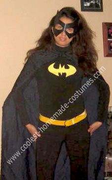 Homemade Batgirl Costume: I have always loved a Batgirl costume because I think it is sexy without going over the limit.  I wanted to make my own Homemade Batgirl Costume  because Batgirl Costume Kids, Batwoman Costume, Work Appropriate Halloween Costumes, Batman Costume Diy, School Costume, Batgirl Costume, Batman Costume, Superhero Costume, Homemade Costume