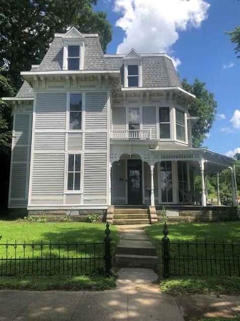 Check out this home at Realtor.com $225,000 4beds · 2.5baths 407 S Brady St, Attica https://www.realtor.com/realestateandhomes-detail/407-S-Brady-St_Attica_IN_47918_M40068-43230?cid=other_shares_core_ldp_ios Rod Iron Fences, Garage With Workshop, Empire Architecture, 5 Car Garage, Rod Iron, Morris Wallpapers, House Sitting, Iron Fence, Wrap Around Porch