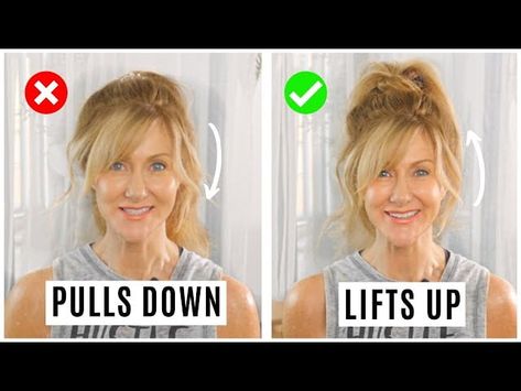 Seriously EASY Ponytail Trick To Look Younger Ponytail Tricks, Fuller Ponytail, Ponytail Trick, Volume Ponytail, Younger Hair, Full Ponytail, Easy Ponytail, Ponytail Hairstyles Tutorial, Short Hair Ponytail