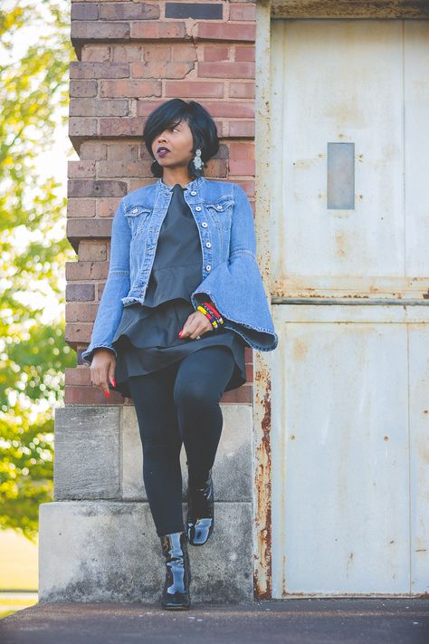 FALL- DO IT CUTE... DO IT EASY... BLACK & DENIM 2 | Sweenee Style Party Outfit Black Women, Sweeney Style, Sweenee Style, Easy Outfit Ideas, Easy Outfit, Dope Fashion, Plus Size Fashion For Women, Diva Fashion, Style Blog