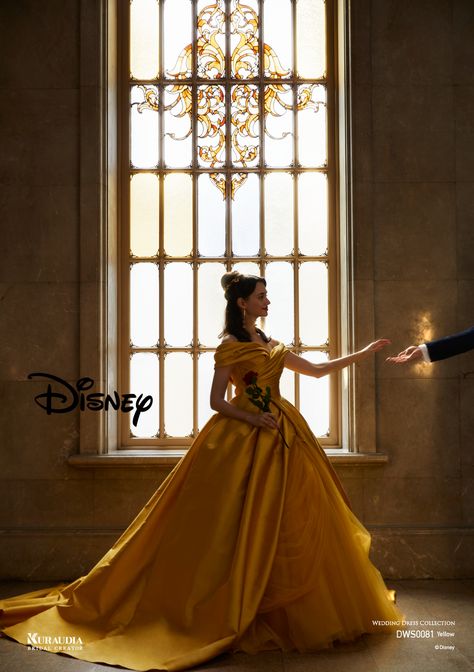 Quince Dresses Yellow, Beauty And The Beast Wedding Dresses, Disney Wedding Dress, Beauty And The Beast Quince, Beauty And The Beast Dress, Belle Dress Disney, Belle Wedding Dresses, Bella Disney, Belle Halloween