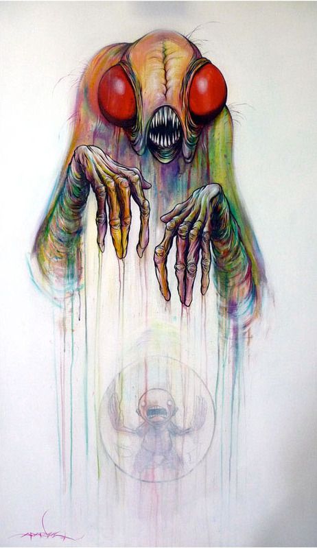 Alex Pardee  | Alex Pardee « jenailing Alex Pardee, Sucker Punch, The Used, Night Art, Rainbow Print, Ipad Skin, Horror Art, Dark Art, Beautiful Art