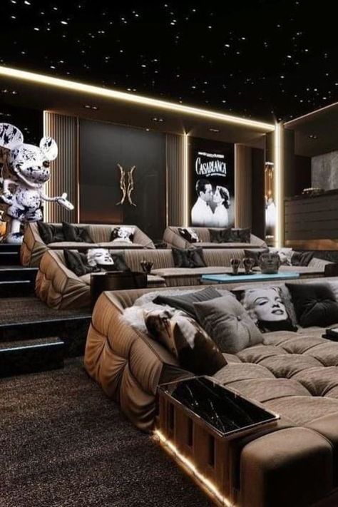 Cinema Room Design, Sala Cinema, Home Theater Room Design, Theater Room Design, Home Cinema Room, Interior Design Per La Casa, Home Theater Rooms, Home Theater Design, Mansion Interior