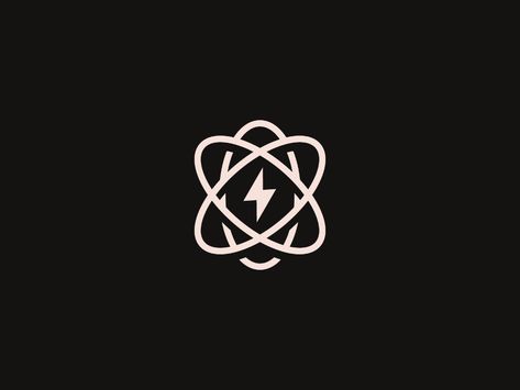 Atom by Defaced on Dribbble General Physics, Corporate Website Design, Education Poster Design, Ink Doodles, Energy Logo, Nuclear Medicine, Neon Logo, Furniture Logo, Toyota Logo