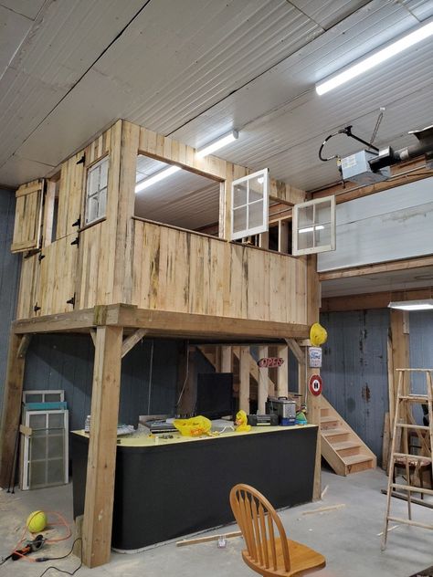 Pole Barn Bar, Garage Bar Ideas Man Caves, Barn Bar Ideas, Pole Barn Man Cave, Barn Man Cave, Silo Bar, Modern Pole Barn, Garage Bar Ideas, Pole Barn Shop