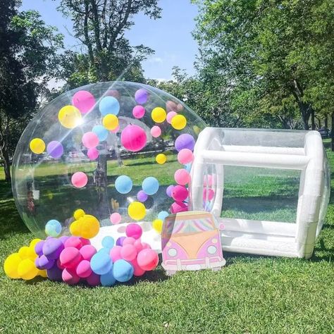 Inflatable Bubble House for Party Rentals, Bubble House Business, Bubble Ball Pit, Outdoor Birthday Kids Party, Transparent Bubble Dome - Etsy Australia Balloon Dome, Balloon House, Cloud Theme, Party Inflatables, Bubble House, Bubble Tent, Outdoor Birthday, Dome House, Ball Pit