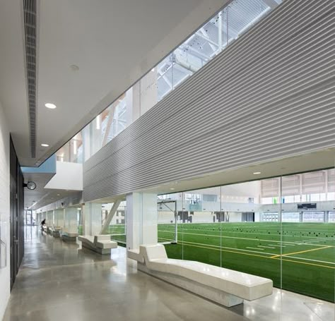 Indoor Soccer Field, Soccer Center, Social Housing Architecture, Athletic Center, Indoor Arena, Stadium Design, Sport Hall, Sports Club, Recreation Centers