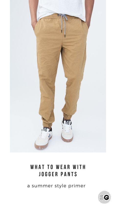 Tan Joggers Outfit Mens Fashion, Athleisure Outfits Joggers, Men’s Joggers Outfit, Khaki Joggers Mens Outfits, Brown Joggers Outfit, Joggers Men Outfit, Outfits For Men Casual, Jogger Outfit Casual, Outfits Joggers